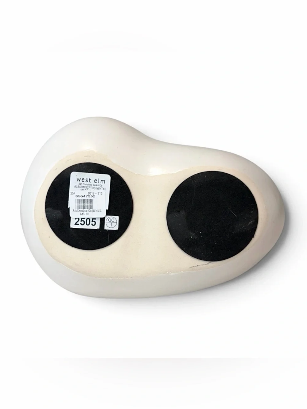 West Elm Alba Ceramic Sculpture Modern Home Decor